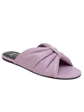 MARC FISHER LTD Olita Slide Sandal Light Purple Ruched Strap Size 6.5 NEW